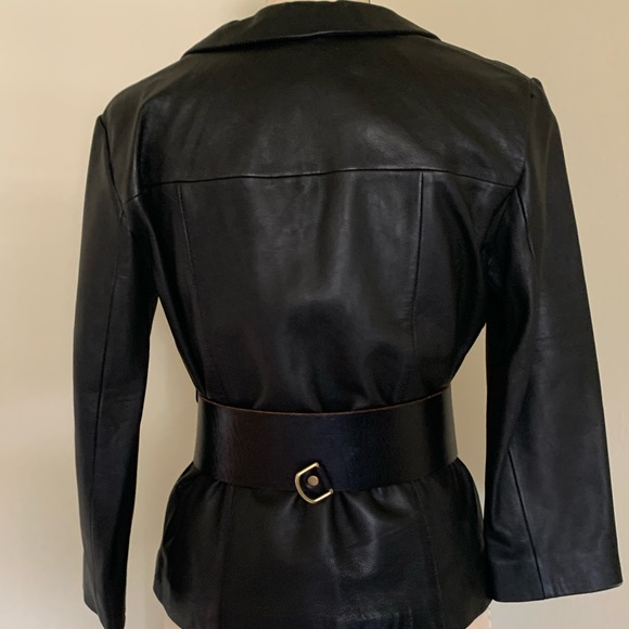 HUGO BUSCATI COLECTION LEATHER TOP - Picture 4 of 14